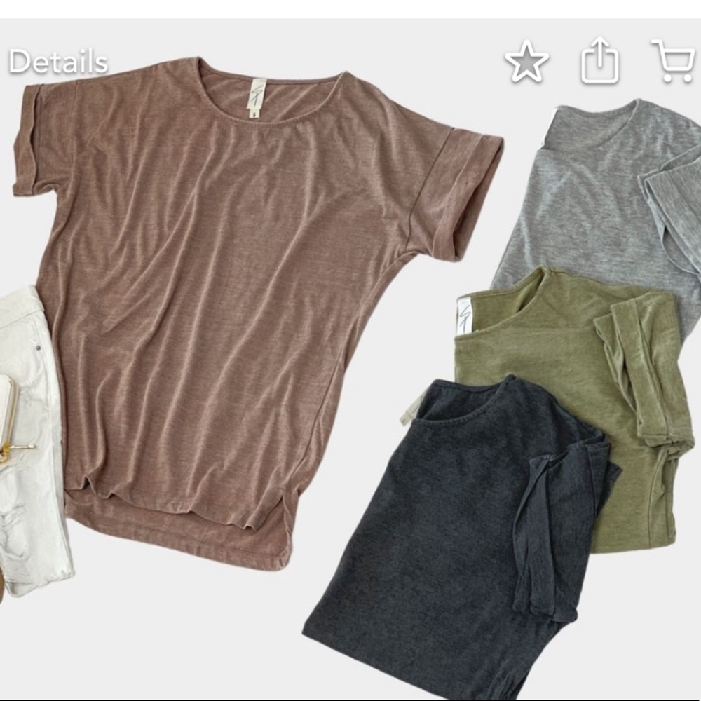 Short Sleeve Tee - Washed Olive Color